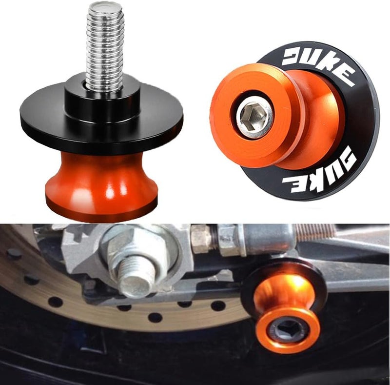 FREAXLL Universale M10 Motorcycle Swing arm Sliders Spools for Duke 125 200 300 390 RC125 RC200 RC390 690 790 890 990 1090 1190 1290 Adventure (Orange) - Image 1